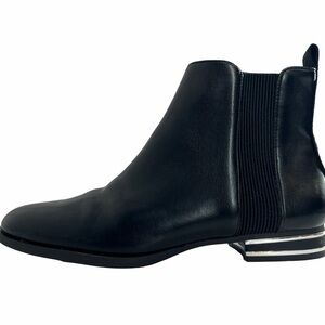 Black Leather Ankle Boots DKNY